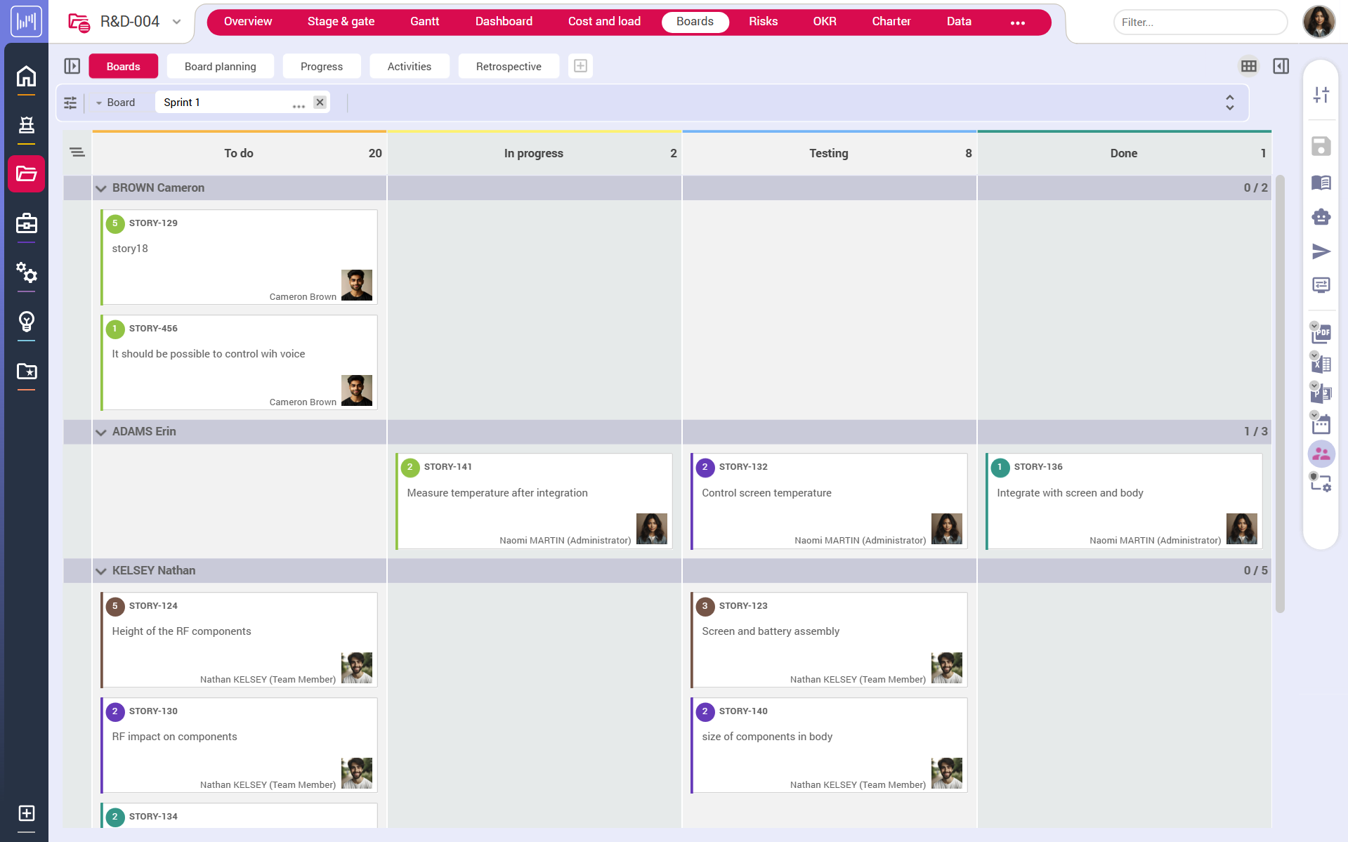 Enterprise 25Q3 Project Kanban Board